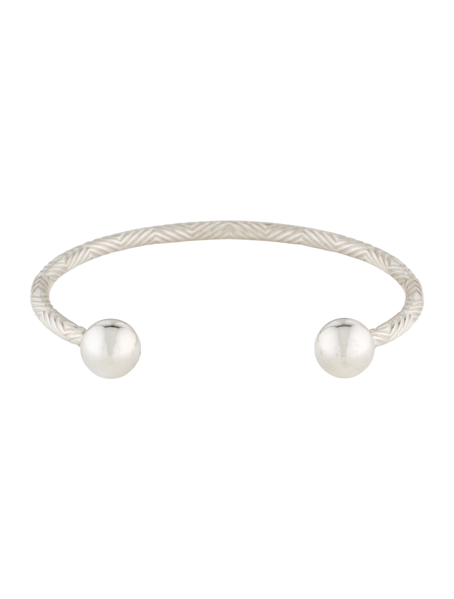 Tiffany & Co. Textured Barbell Cuff Bracelet