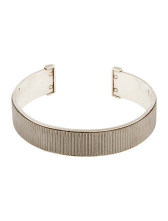 Tiffany & Co. Textured Coin Edge Cuff Bracelet