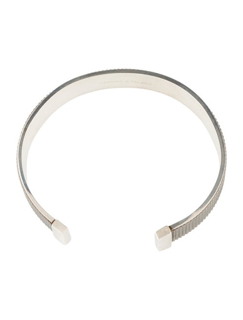 Tiffany & Co. Textured Coin Edge Cuff Bracelet