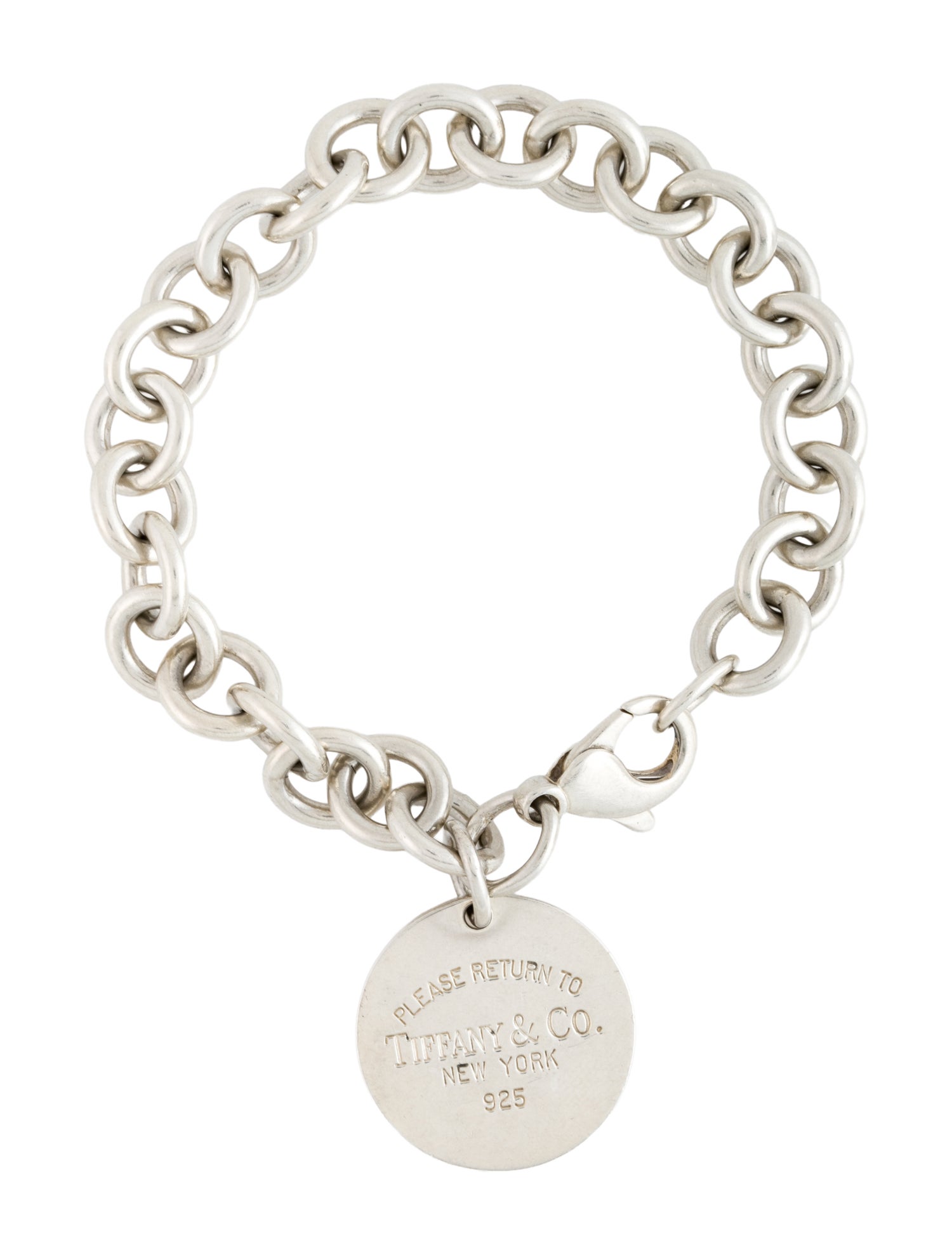 Tiffany & Co. Round Tag Charm Bracelet