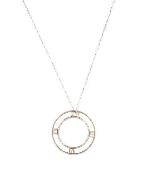 Tiffany & Co. Atlas Round Pendant Necklace