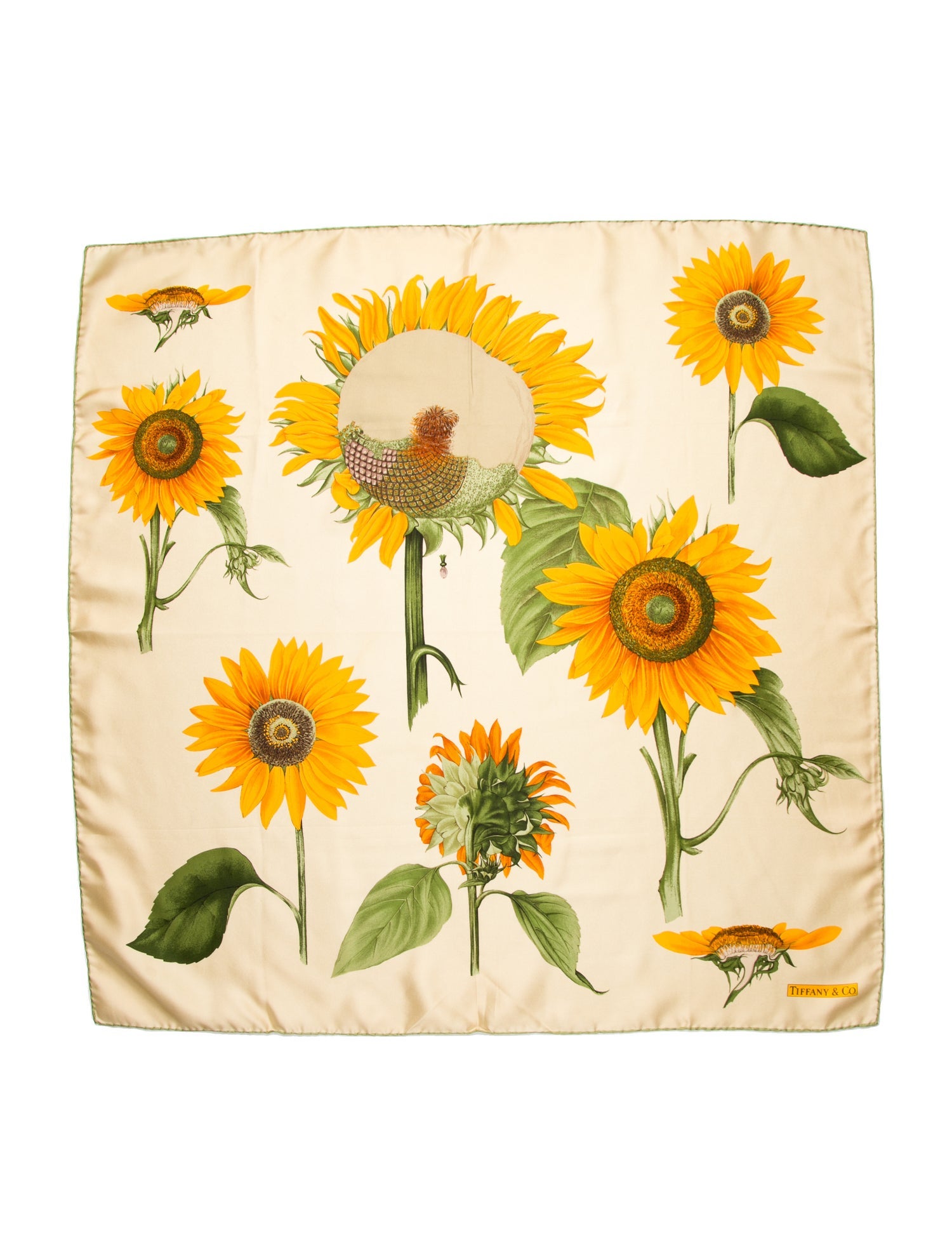 Tiffany & Co. Silk Floral Print Scarf