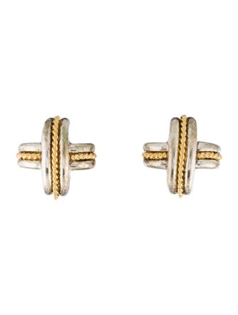 Tiffany & Co. Two-Tone Large Signature X Earrings