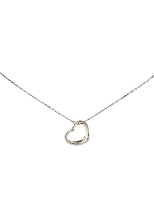 Tiffany & Co. Open Heart Pendant Necklace