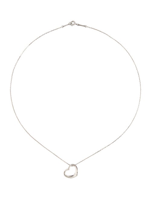 Tiffany & Co. Open Heart Pendant Necklace