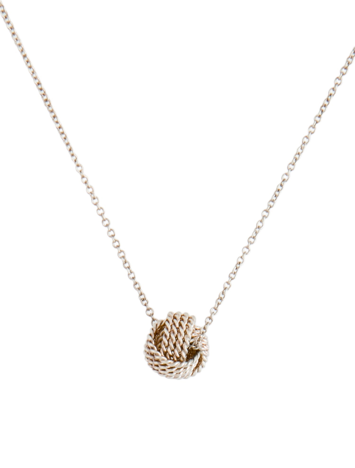Tiffany & Co. Knot Pendant Necklace