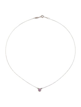 Tiffany & Co. Pink Sapphire Color by the Yard Pendant Necklace