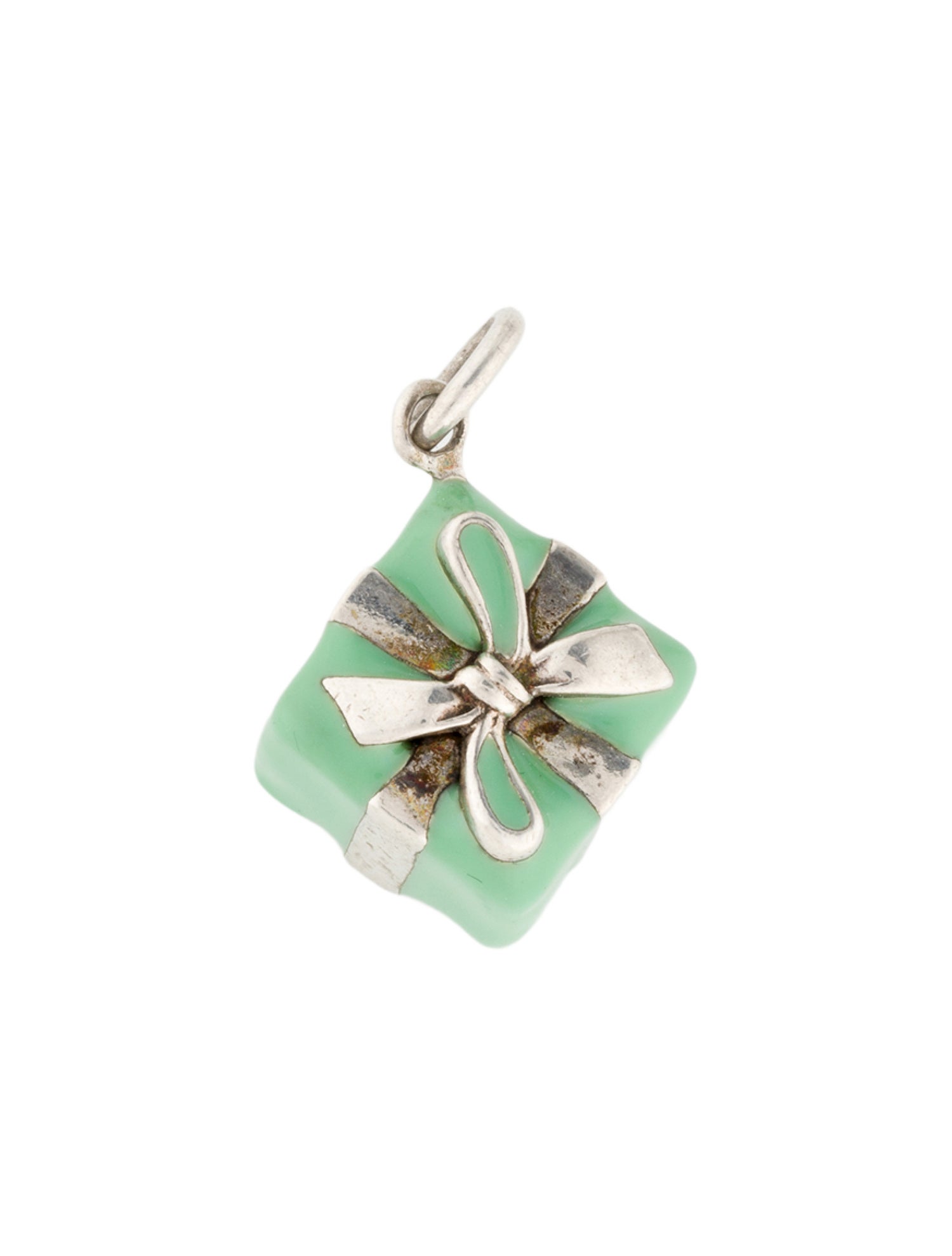 Tiffany & Co. Enamel Gift Box Charm