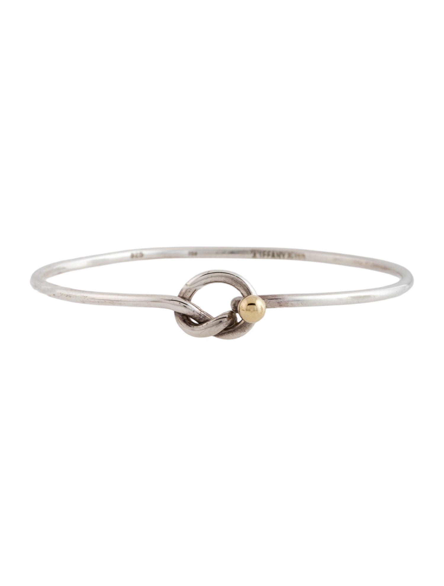 Tiffany & Co. Vintage Two-Tone Knot Hook Bracelet