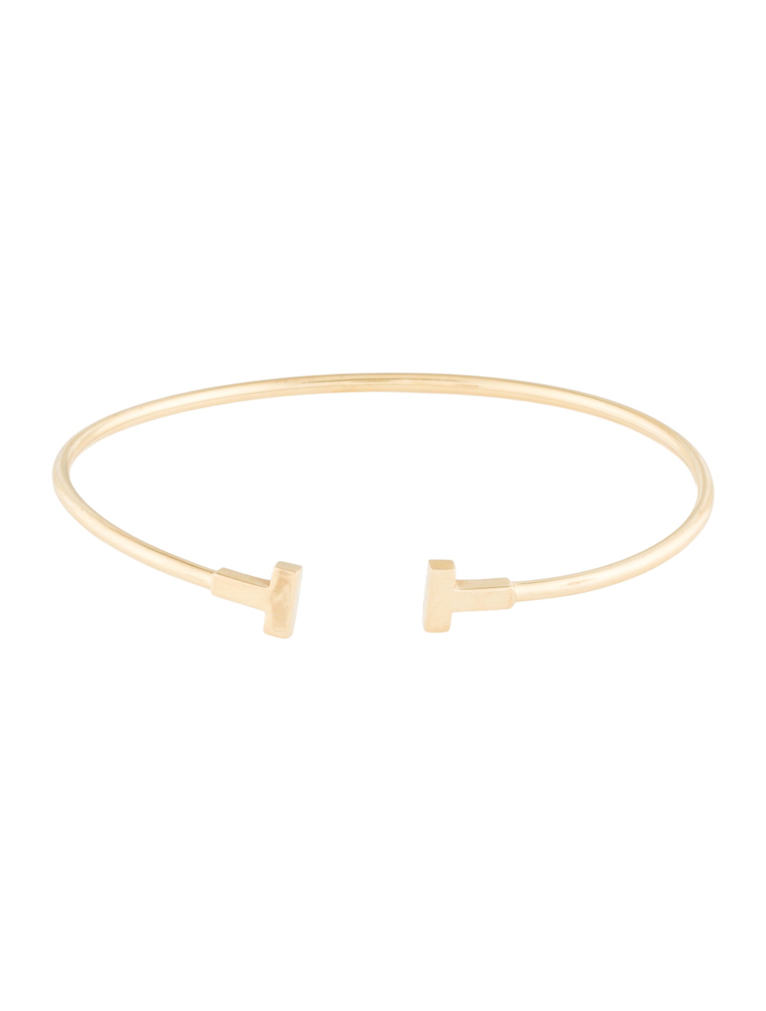 Tiffany & Co. 18K Narrow Wire Cuff Bracelet