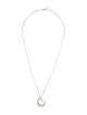Tiffany & Co. Open Heart Pendant Necklace