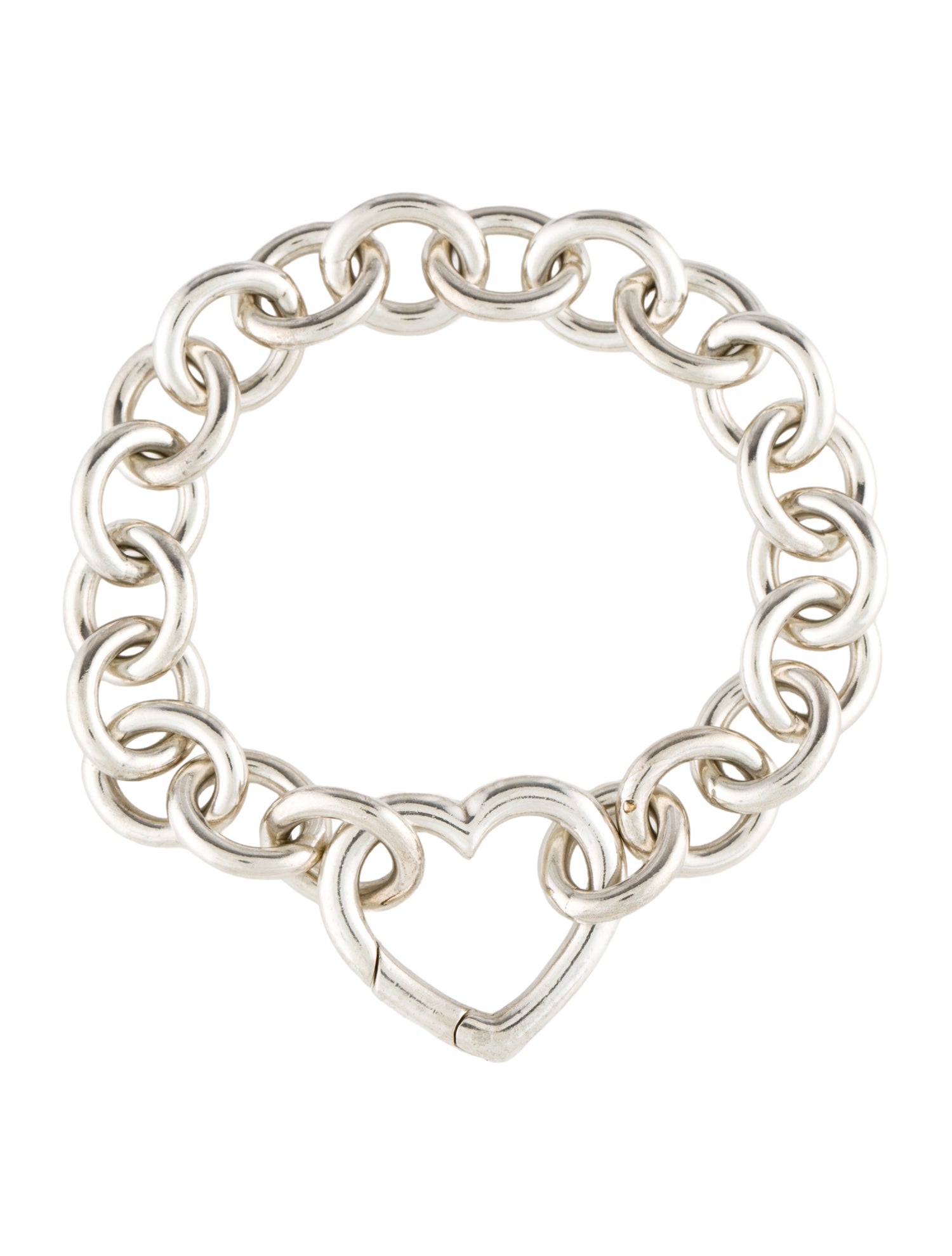 Tiffany & Co. Heart Clasp Link Bracelet