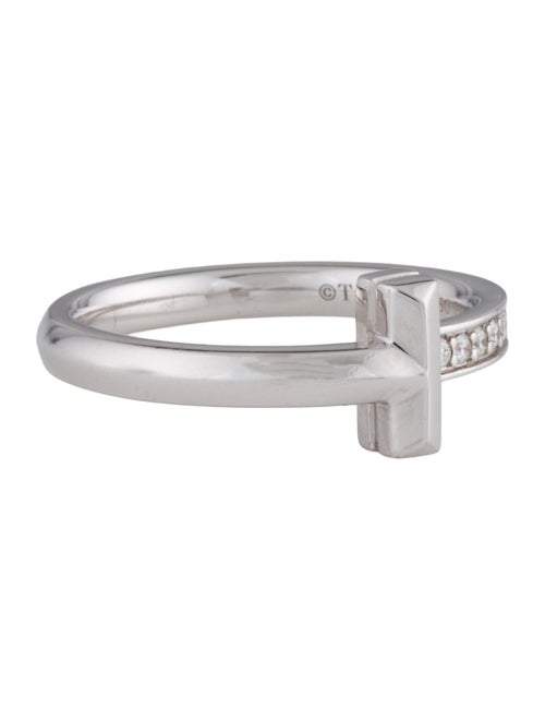 Tiffany & Co. 18K Diamond T1 Ring