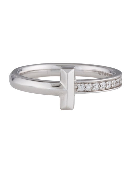 Tiffany & Co. 18K Diamond T1 Ring