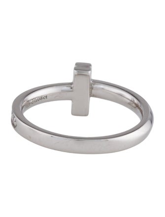 Tiffany & Co. 18K Diamond T1 Ring