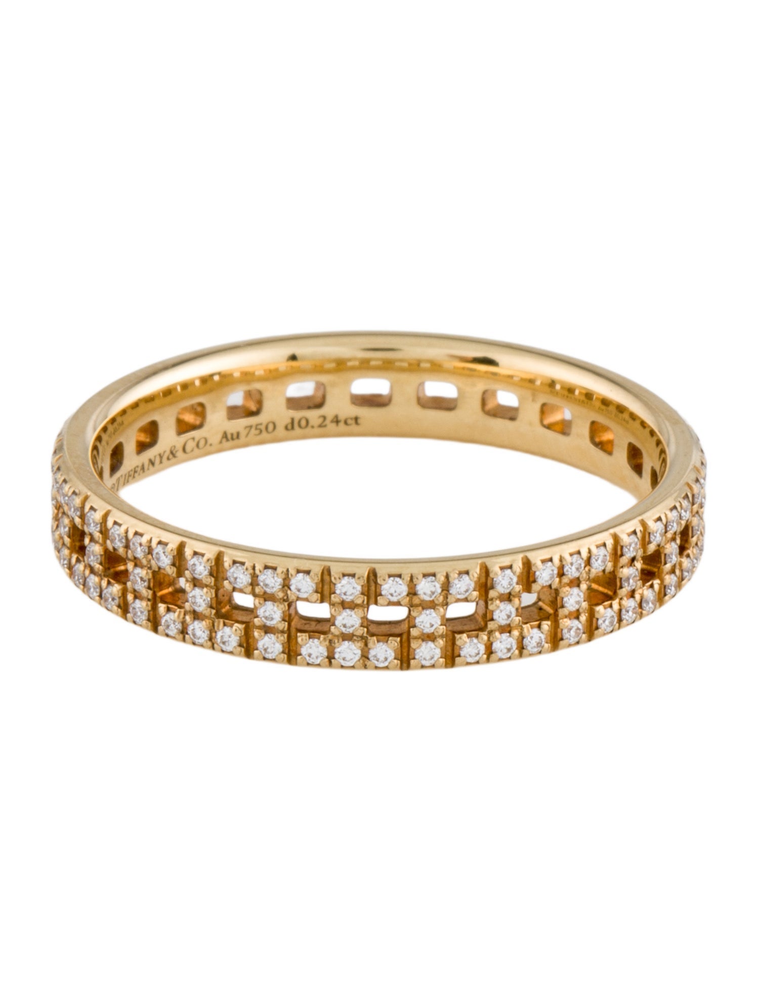 Tiffany & Co. 18K Diamond True Narrow Ring