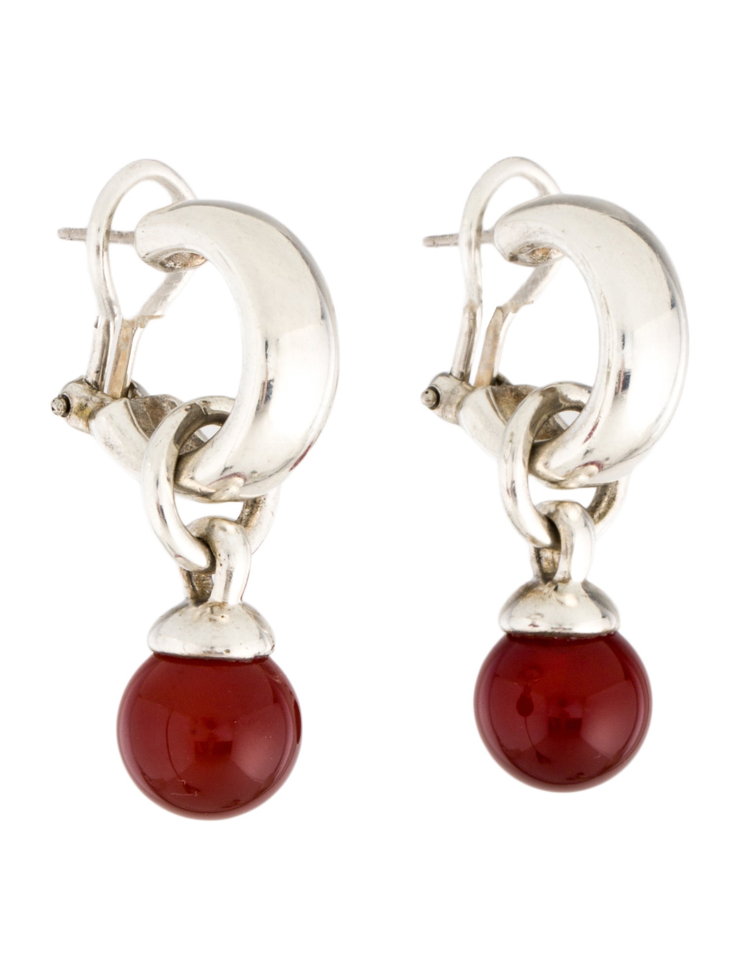 Tiffany & Co. Vintage Carnelian Convertible Drop Earclips