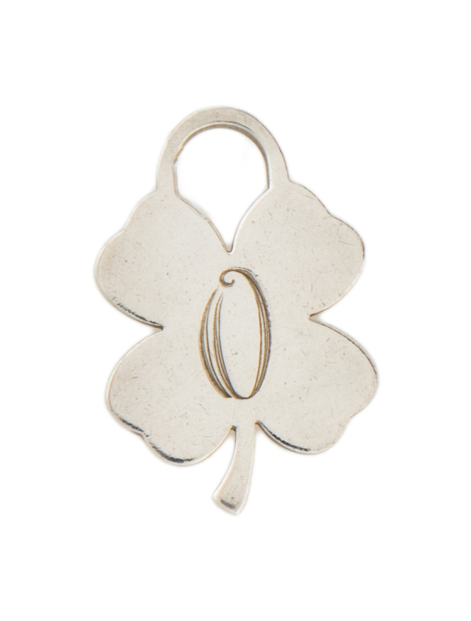 Tiffany & Co. Letter 'O' Four Leaf Clover Charm