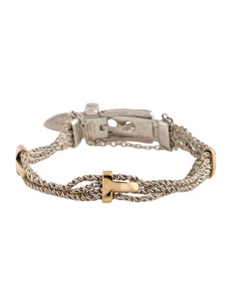 Tiffany & Co. Two-Tone T Buckle Bracelet