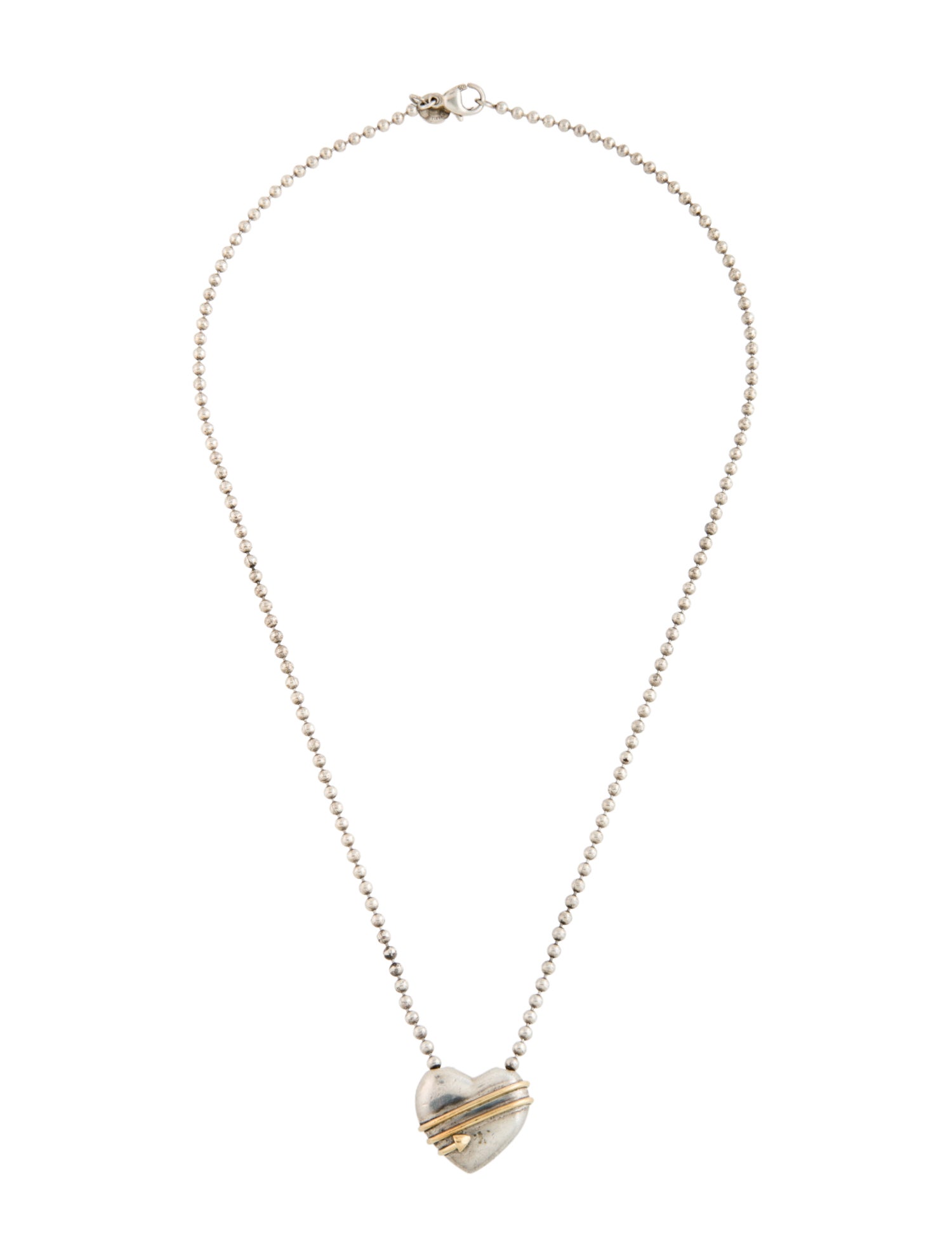 Tiffany & Co. Vintage Heart & Arrow Pendant Necklace