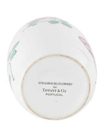 Tiffany & Co. Strasbourg Flowers Ceramic Vase