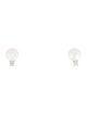 Tiffany & Co. 18K Pearl & Diamond Stud Earrings