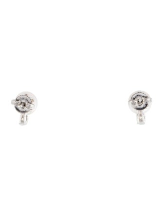 Tiffany & Co. 18K Pearl & Diamond Stud Earrings