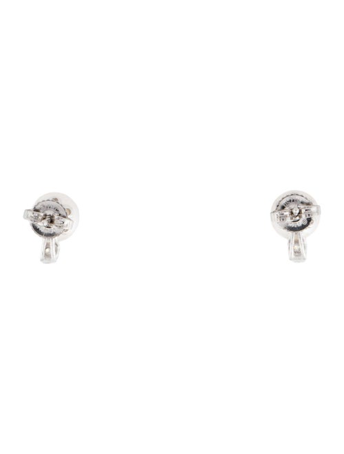 Tiffany & Co. 18K Pearl & Diamond Stud Earrings