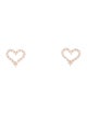 Tiffany & Co. 18K Diamond Heart Stud Earrings