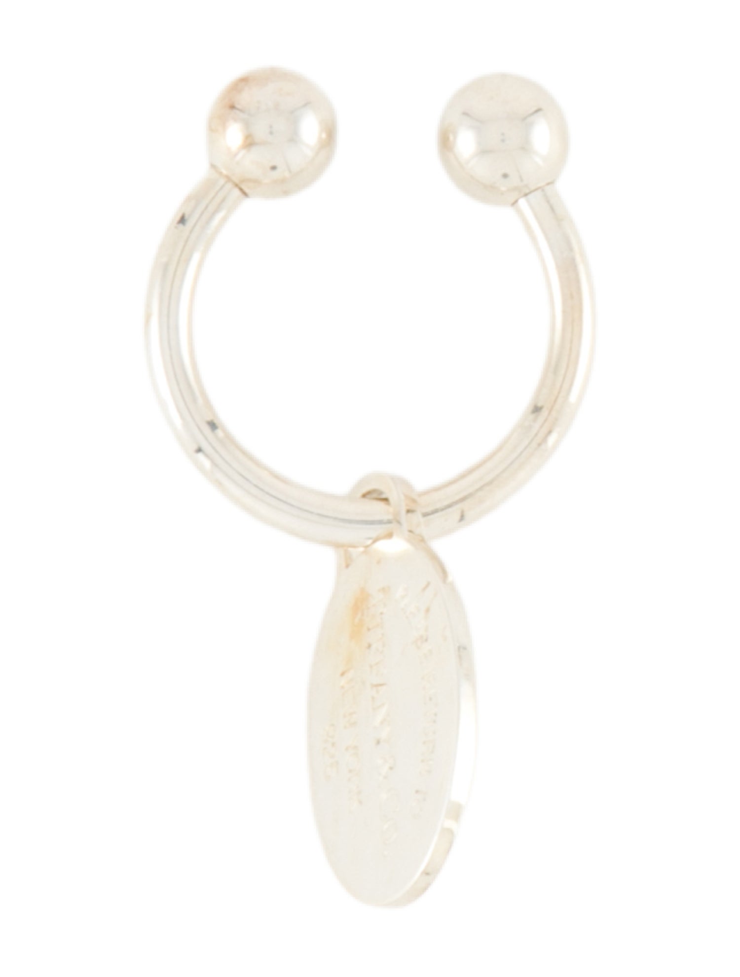 Tiffany & Co. Sterling Silver Screwball Key Ring