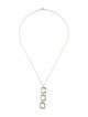 Tiffany & Co. Square Cushion Triple Drop Pendant Necklace