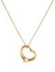 Tiffany & Co. 18K Open Heart Pendant Necklace
