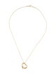Tiffany & Co. 18K Open Heart Pendant Necklace