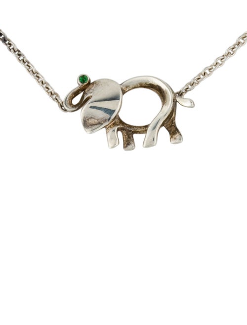 Tiffany & Co. Tsavorite Garnet Save The Wild Elephant Charm Bracelet