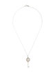 Tiffany & Co. Diamond Daisy Key Pendant Necklace