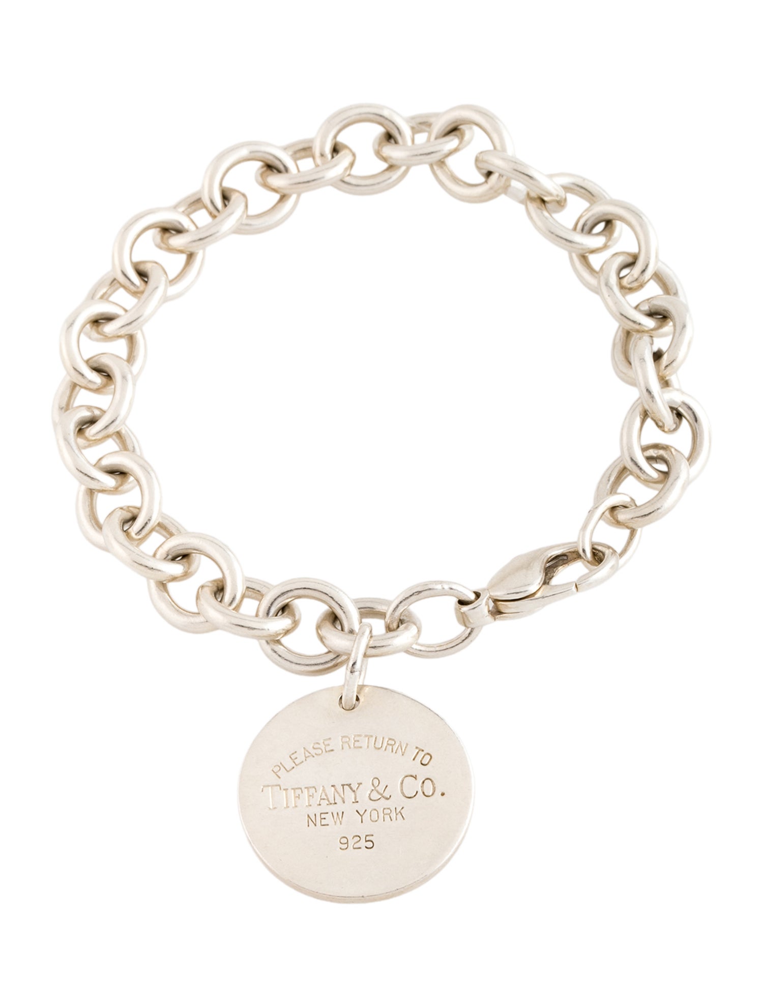 Tiffany & Co. Round Tag Charm Bracelet
