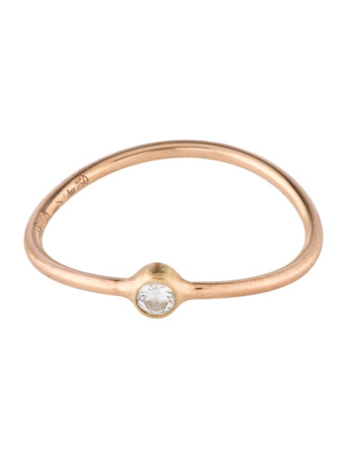 Tiffany & Co. 18K Diamond Wave Single-Row Ring