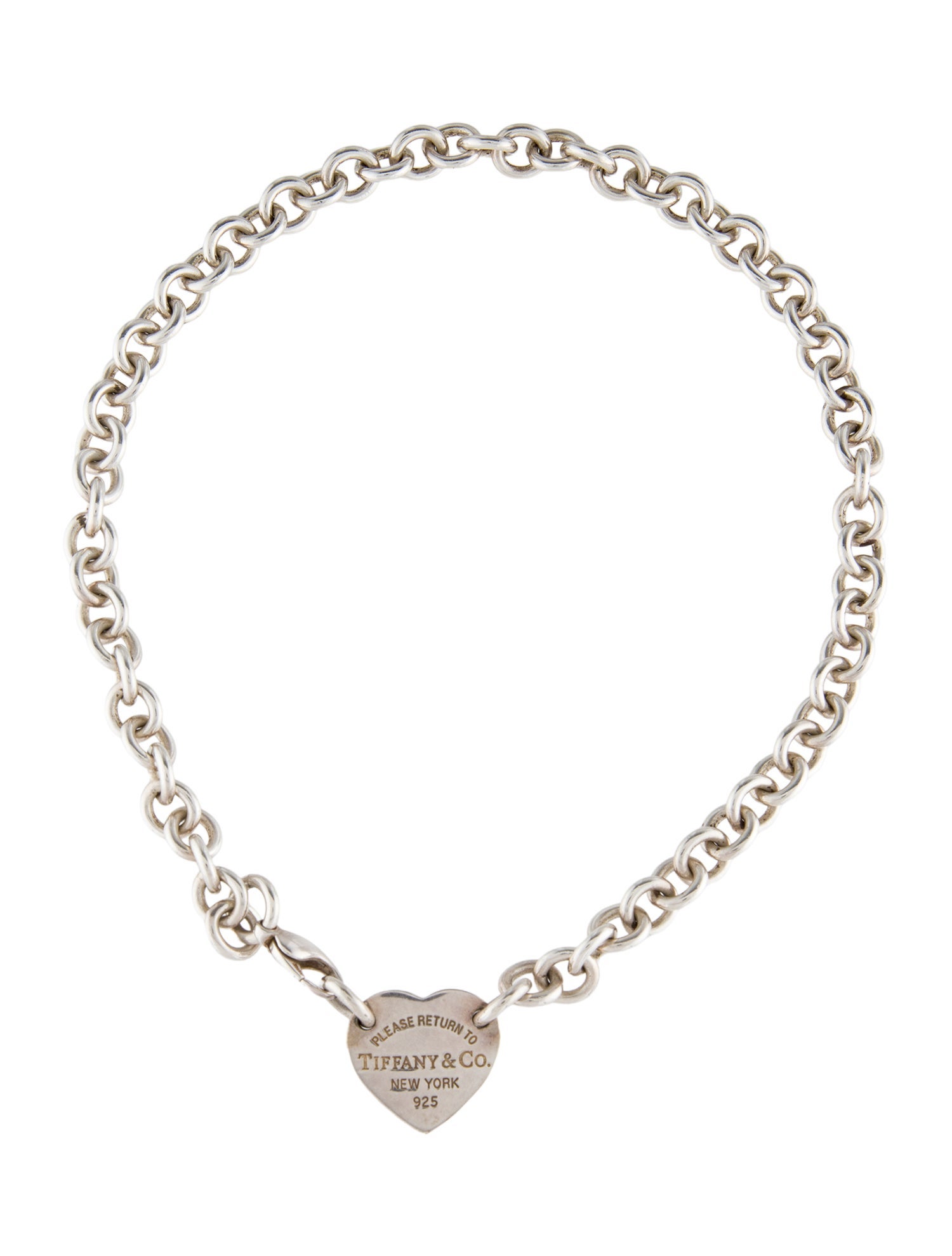 Tiffany & Co. Heart Tag Chain Link Choker