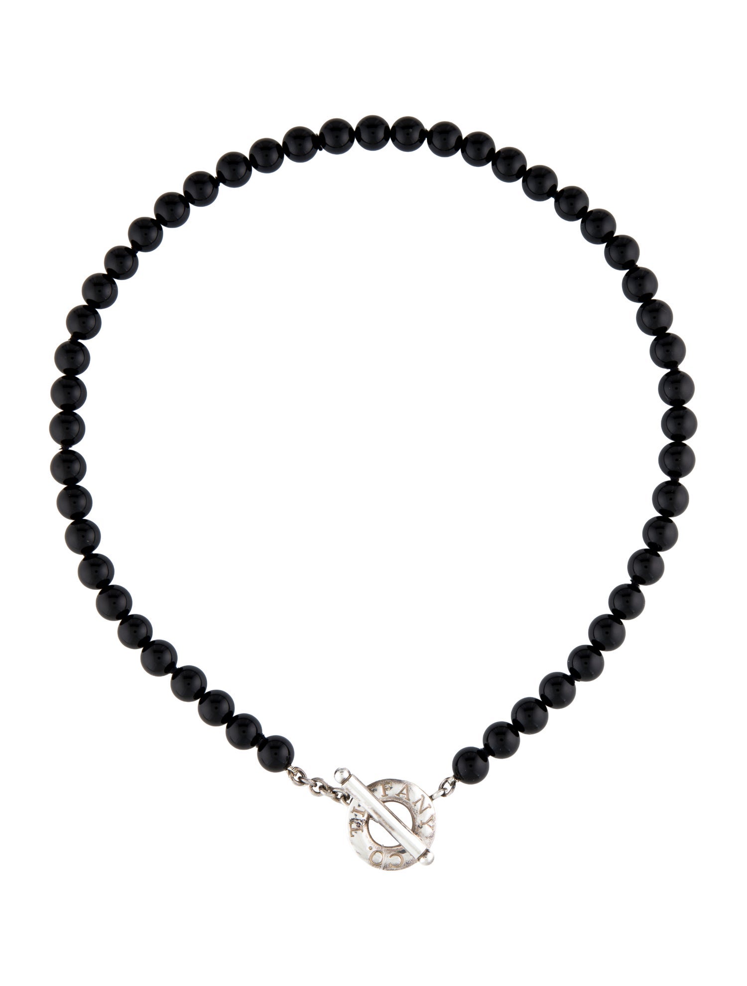 Tiffany & Co. Onyx Toggle Necklace