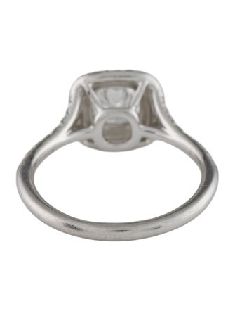 Tiffany & Co. Platinum Diamond Soleste Double Halo Engagement Ring