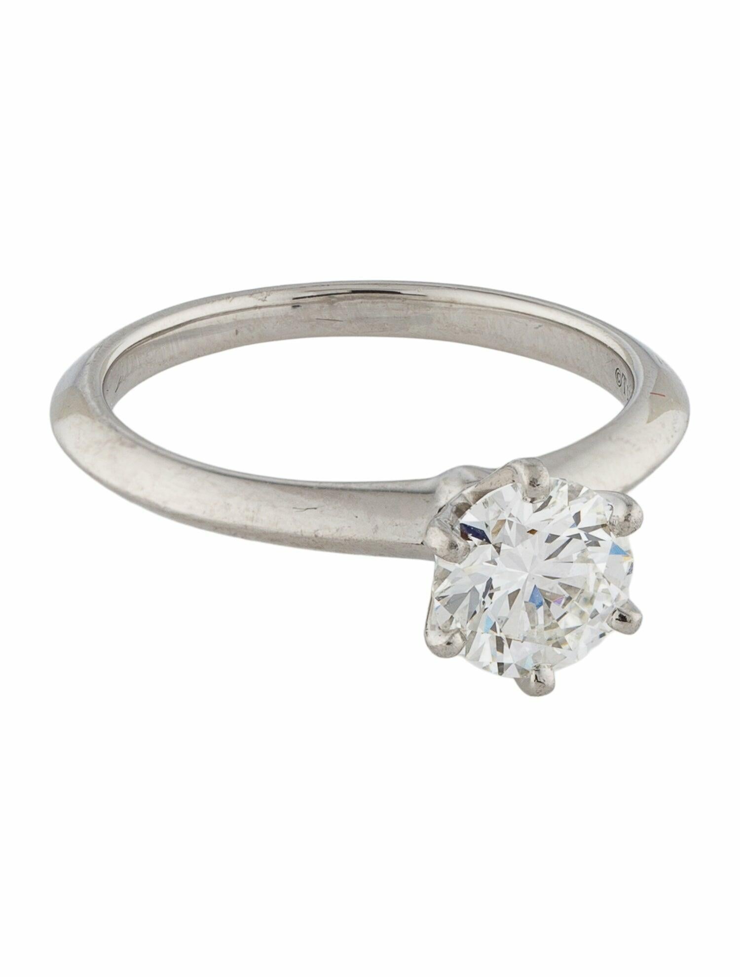 Tiffany & Co. Platinum Diamond Solitaire Engagement Ring