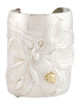 Tiffany & Co. Two-Tone Magnolia Ladybug Cuff Bracelet