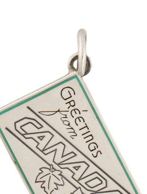 Tiffany & Co. Enamel "Greetings from Canada" Postcard Charm