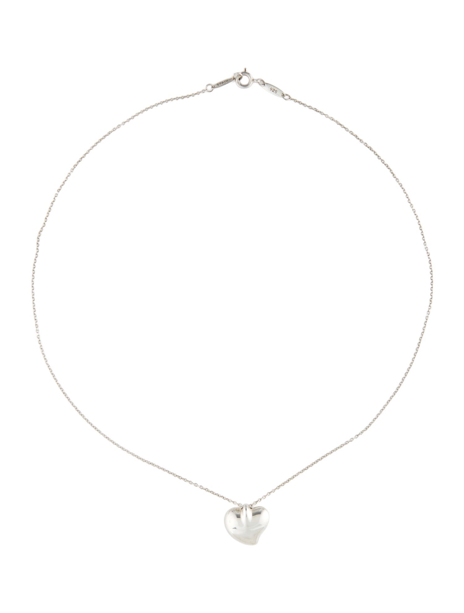 Tiffany & Co. Full Heart Pendant Necklace