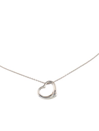 Tiffany & Co. Open Heart Pendant Necklace