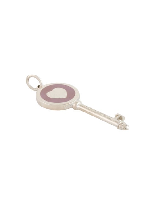 Tiffany & Co. Enamel Heart Key Pendant