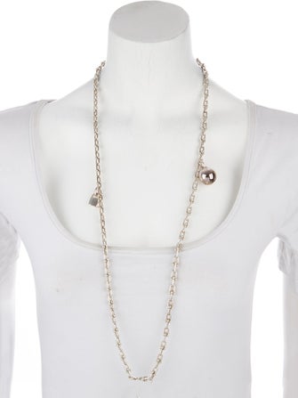 Tiffany & Co. Hardwear Small Wrap Ball & Lock Charm Pendant Necklace