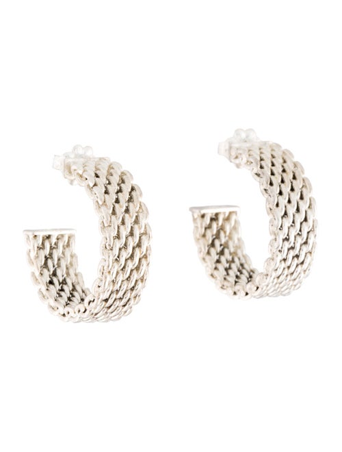 Tiffany & Co. Somerset Mesh Hoop Earrings