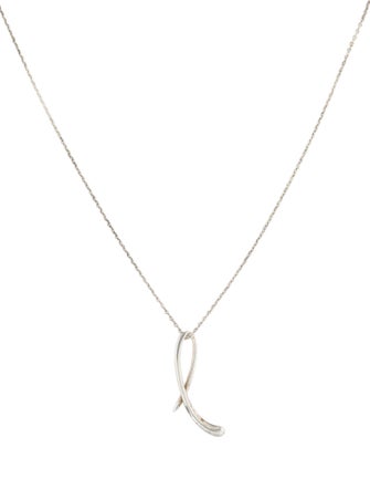 Tiffany & Co. Alphabet "L" Pendant Necklace