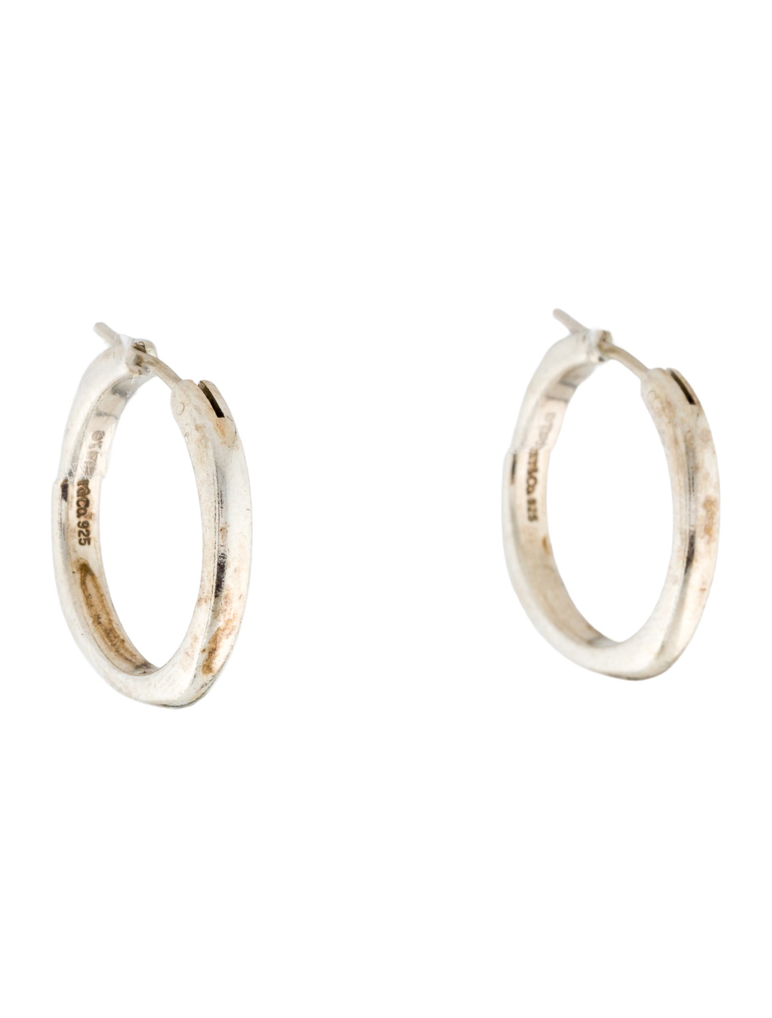 Tiffany & Co. Square Cushion Hoop Earrings